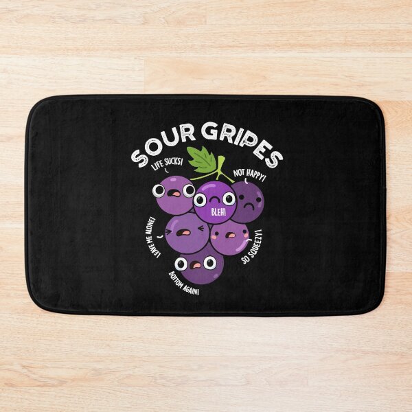 Item preview, Sour Gripes Funny Grape Puns (Dark BG) designed and sold by punnybone.