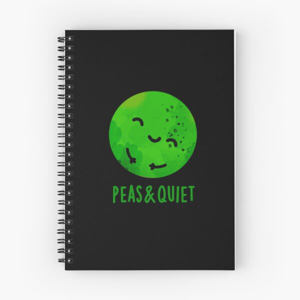 Item preview, Peas And Quiet Funny Veggie Puns (Dark BG) designed and sold by punnybone.