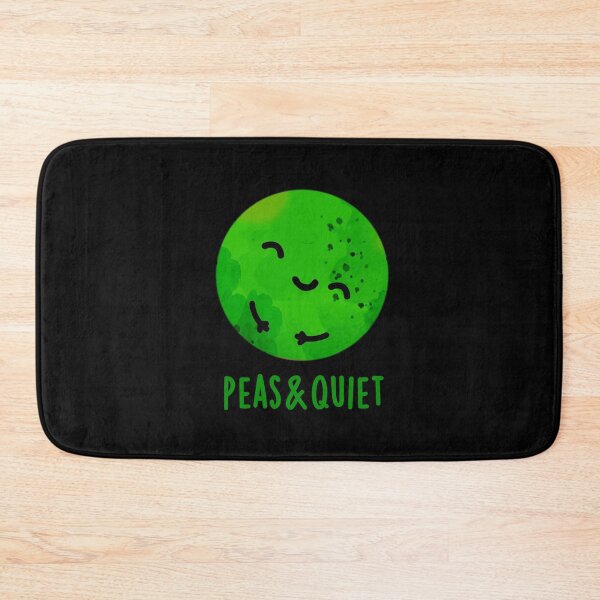 Item preview, Peas And Quiet Funny Veggie Puns (Dark BG) designed and sold by punnybone.