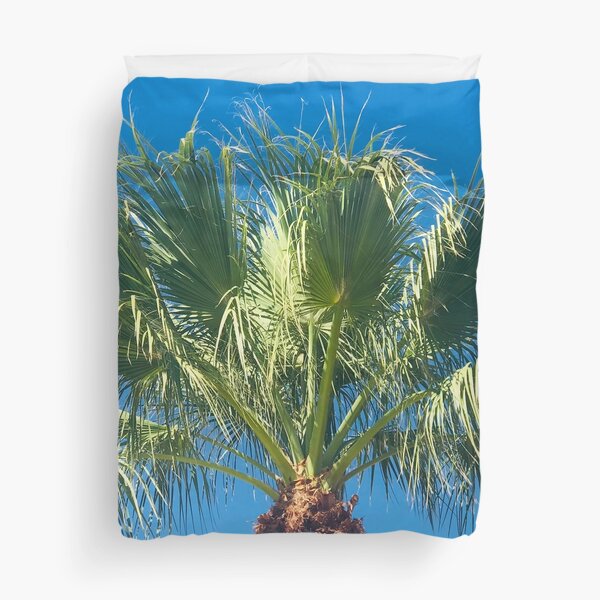 Vista previa del artículo con la obra «Foto artística de palmera en un cielo azul impresionante», diseñado y vendido por DEC02.
