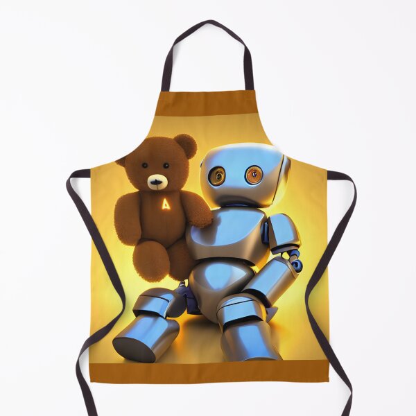 Item preview, A Robot and His Teddy Bear designed and sold by NitaBond.