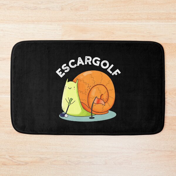 Item preview, Escar-golf Funny Escargot Puns (Dark BG) designed and sold by punnybone.