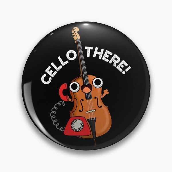 Item preview, Cello There Funny Music Instrument Puns (Dark BG) designed and sold by punnybone.