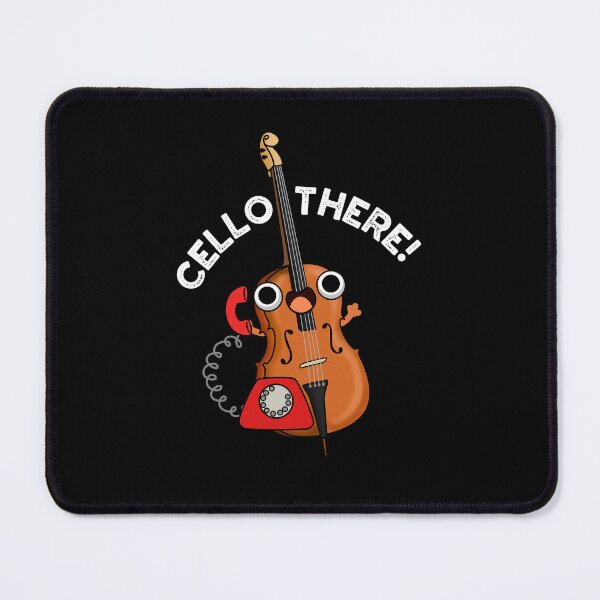 Item preview, Cello There Funny Music Instrument Puns (Dark BG) designed and sold by punnybone.