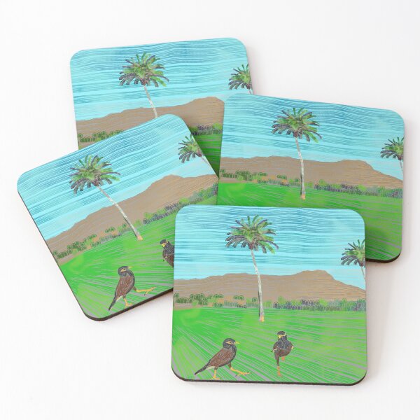 Item preview, Mynas in Kapiʻolani Park designed and sold by NJartbyNJacobson.