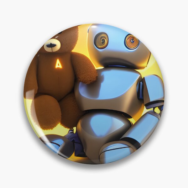 Item preview, A Robot and His Teddy Bear designed and sold by NitaBond.