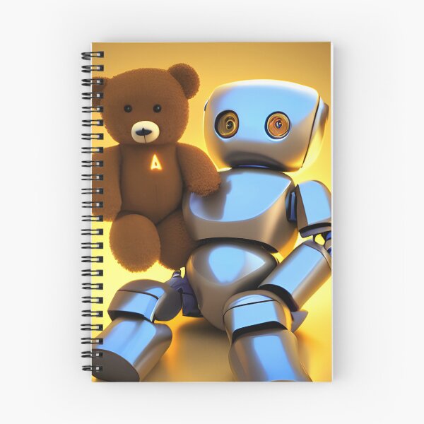 Item preview, A Robot and His Teddy Bear designed and sold by NitaBond.