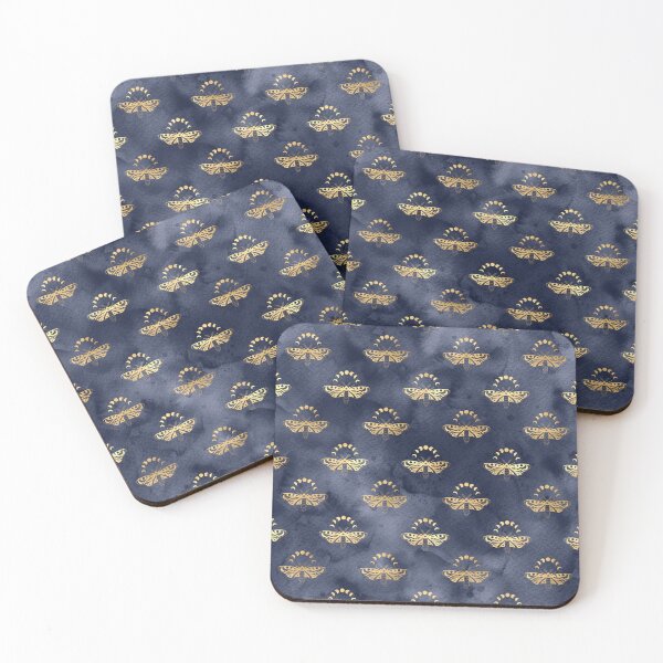 Item preview, luxury navy geometric background 115 designed and sold by TrendyGlitter.
