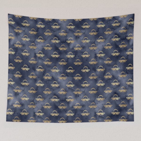 Item preview, luxury navy geometric background 115 designed and sold by TrendyGlitter.