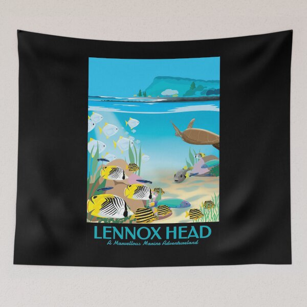 Item preview, Lennox Head Vintage Style Travel Art  designed and sold by cieronbudaut.