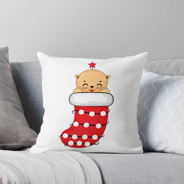 Item preview, Christmas Cat Sock Memes Funny Cute Kawaii 5 designed and sold by MisPuHoney.