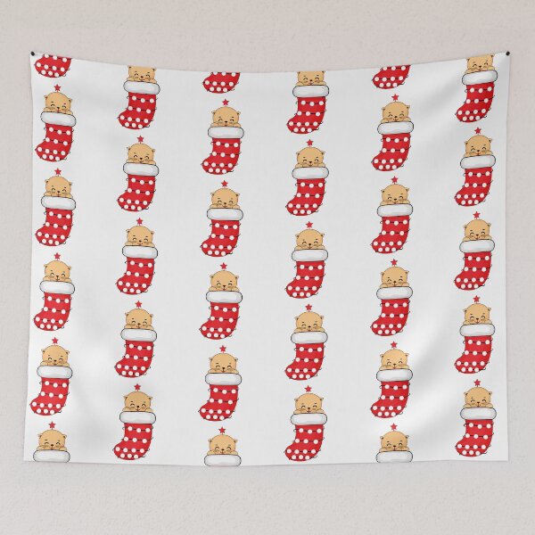 Item preview, Christmas Cat Sock Memes Funny Cute Kawaii 5 designed and sold by MisPuHoney.
