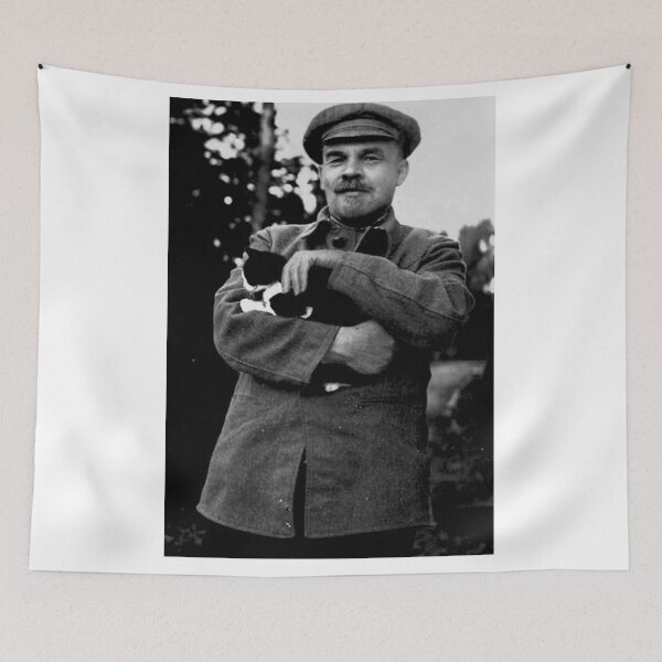 Artikelvorschau, Lenin und seine Katze entworfen und verkauft von tommieray.