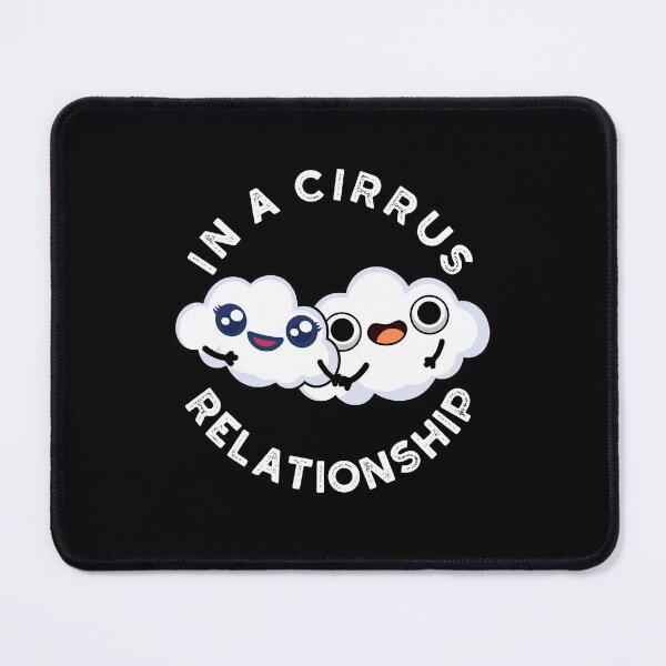 Item preview, I'm In A Cirrus Relationship Funny Cloud Puns (Dark BG) designed and sold by punnybone.