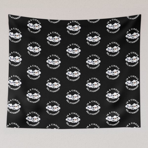 Item preview, I'm In A Cirrus Relationship Funny Cloud Puns (Dark BG) designed and sold by punnybone.
