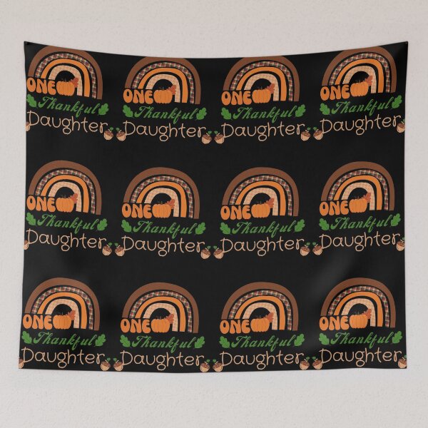 Item preview, One Thankful Daughter (Boho Rainbow 1) designed and sold by SimplyMe-Plus.