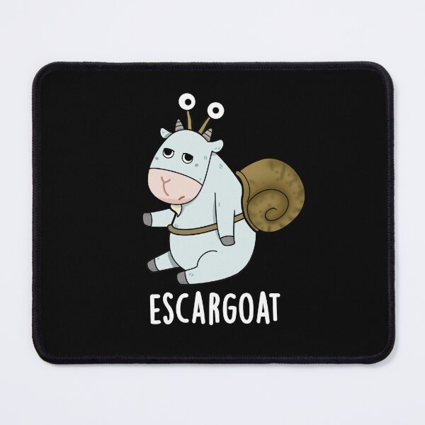 Item preview, Escar-goat Funny French Snail Puns (Dark BG) designed and sold by punnybone.