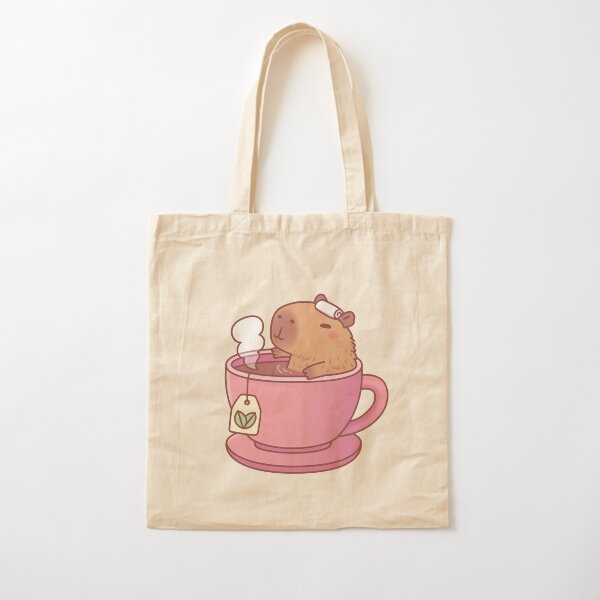 Item preview, Cute Capybara Relaxing In Cup Of Tea designed and sold by rustydoodle.