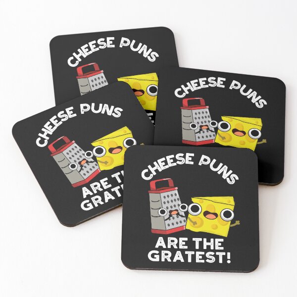 Item preview, Cheese Puns Are The Gratest Funny Grate Puns (Dark BG) designed and sold by punnybone.