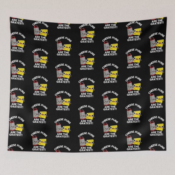 Item preview, Cheese Puns Are The Gratest Funny Grate Puns (Dark BG) designed and sold by punnybone.