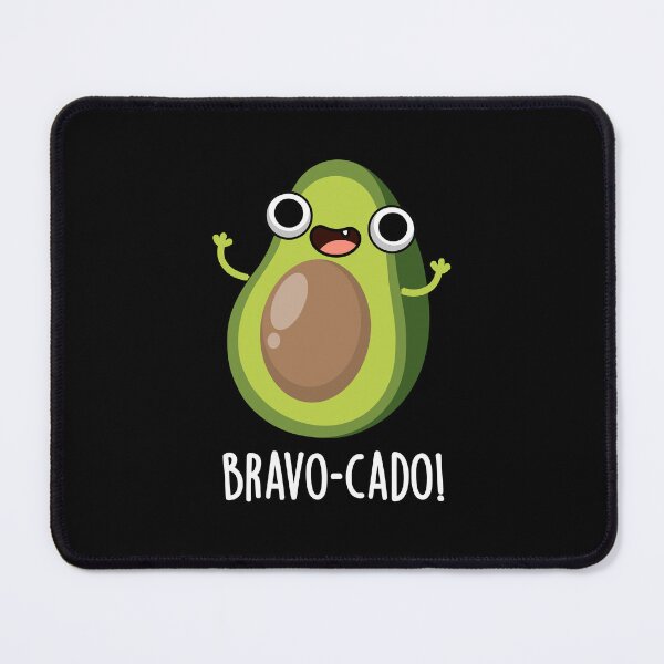 Item preview, Bravo-cado Funny Avocado Puns (Dark BG) designed and sold by punnybone.