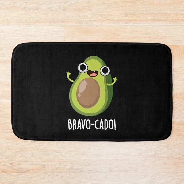 Item preview, Bravo-cado Funny Avocado Puns (Dark BG) designed and sold by punnybone.