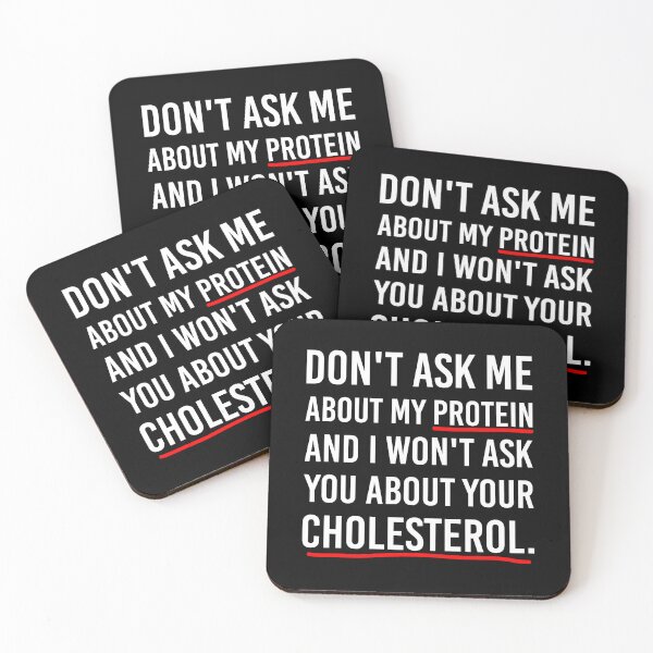 Item preview, Don't Ask Me About My Protein funny vegan vegetarian designed and sold by iliasjeff.