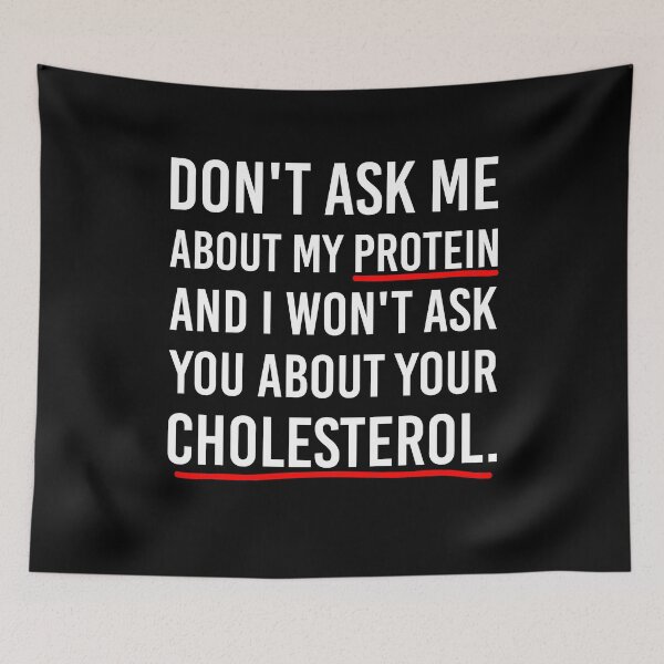 Item preview, Don't Ask Me About My Protein funny vegan vegetarian designed and sold by iliasjeff.