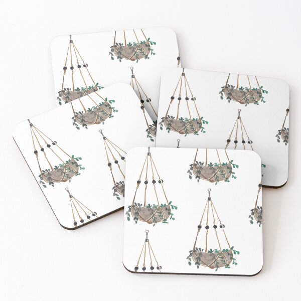 Item preview, Beaded Painted Tribal Hanging Succulent Plant Design designed and sold by redbubbleart18.