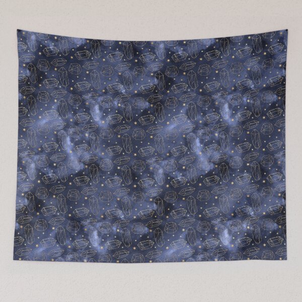 Item preview, luxury navy geometric background 116 designed and sold by TrendyGlitter.