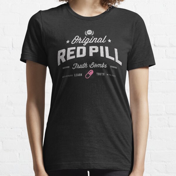 Vista previa del artículo con la obra «Bombas de verdad de la píldora roja», diseñado y vendido por iwantlibertees.