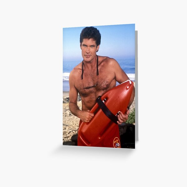 The Hoff - Baywatch Greeting Card