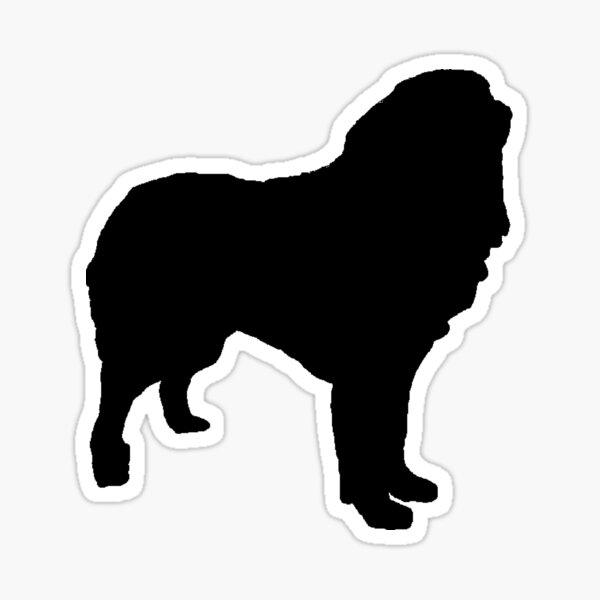 Great Pyrenees Silhouette Stickers | Redbubble