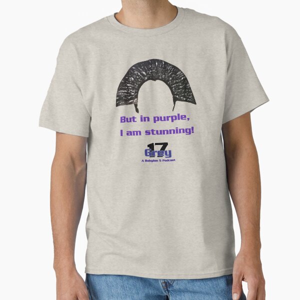 Item preview, Stunning in purple - purple text designed and sold by Grey17Podcast.