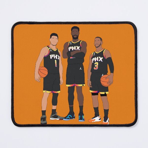 Item preview, Devin Booker Chris Paul DeAndre Ayton Phoenix Basketball Big 3 designed and sold by PiscesVibes.