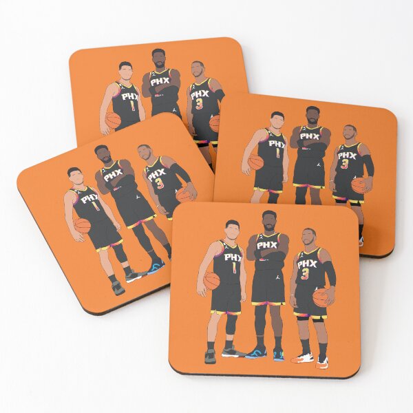 Item preview, Devin Booker Chris Paul DeAndre Ayton Phoenix Basketball Big 3 designed and sold by PiscesVibes.