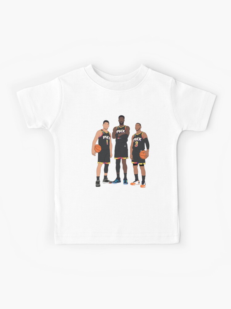 Phoenix Suns Chris Paul, Devin Booker, DeAndre Ayton Youth T-Shirt