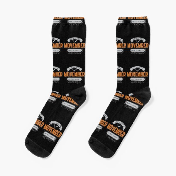 No Shave Movember (2r) Socken