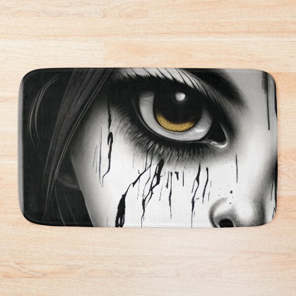 Item preview, Golden Eye Crying Grunge Doll Face Art designed and sold by CreepyKaleidopi.