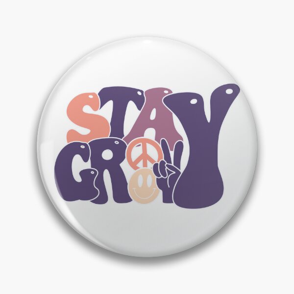 Item preview, Stay Groovy Peace Retro Wavy Colorful Block Letter Design designed and sold by redbubbleart18.