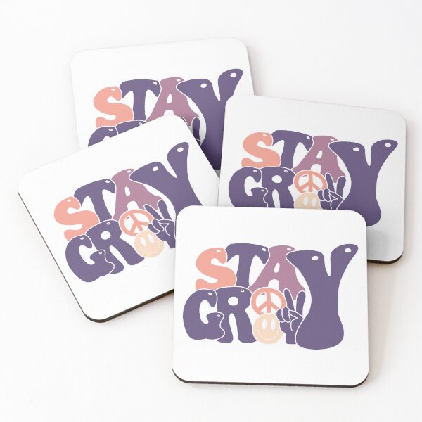 Item preview, Stay Groovy Peace Retro Wavy Colorful Block Letter Design designed and sold by redbubbleart18.