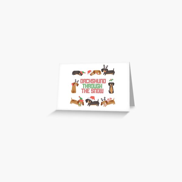 Dachshund Greeting Card