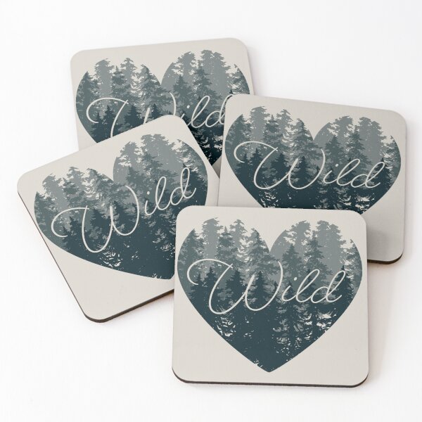 Item preview, Wild Heart Outdoor Hiking and Nature Lover Black designed and sold by ArtfulFreddy.