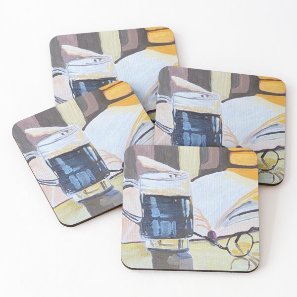 Item preview, Coffee, Book, And Glasses designed and sold by pinkyjainpan.