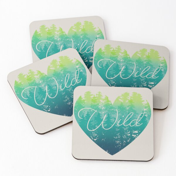 Item preview, Wild Heart Outdoor Hiking and Nature Lover Blue Green  designed and sold by ArtfulFreddy.