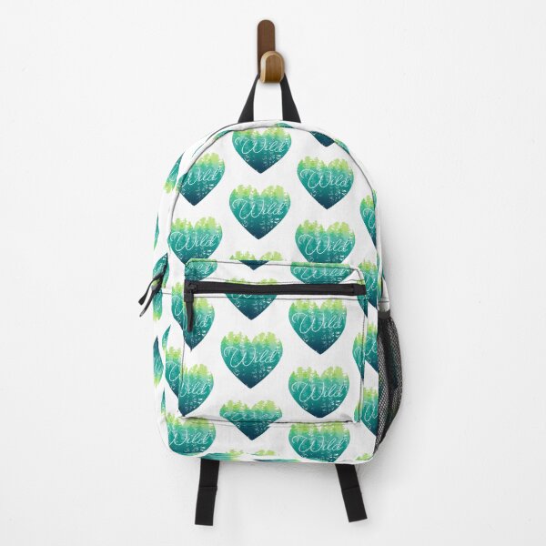 Item preview, Wild Heart Outdoor Hiking and Nature Lover Blue Green designed and sold by ArtfulFreddy.