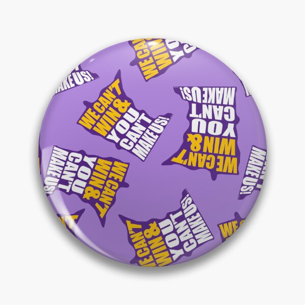 Item preview, We Can't Win & You Can't Make Us Football Pattern - Minnesota Sports Fans Pattern - Minnesota Football Pattern - Purple, Gold & Pastel Purple designed and sold by EcoElsa.