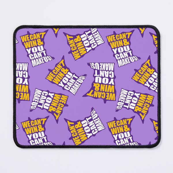 Item preview, We Can't Win & You Can't Make Us Football Pattern - Minnesota Sports Fans Pattern - Minnesota Football Pattern - Purple, Gold & Pastel Purple designed and sold by EcoElsa.