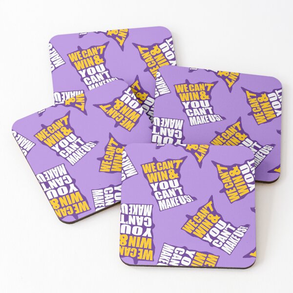 Item preview, We Can't Win & You Can't Make Us Football Pattern - Minnesota Sports Fans Pattern - Minnesota Football Pattern - Purple, Gold & Pastel Purple designed and sold by EcoElsa.