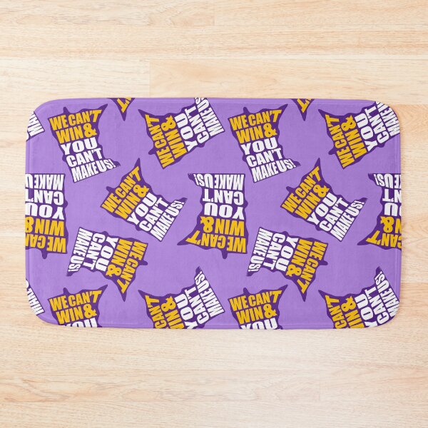 Item preview, We Can't Win & You Can't Make Us Football Pattern - Minnesota Sports Fans Pattern - Minnesota Football Pattern - Purple, Gold & Pastel Purple designed and sold by EcoElsa.
